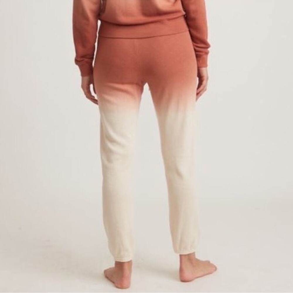 Marine Layer Blake‎ Pant Vintage Terry Joggers in Amber Brown Dip Dye XS - Picture 2 of 8